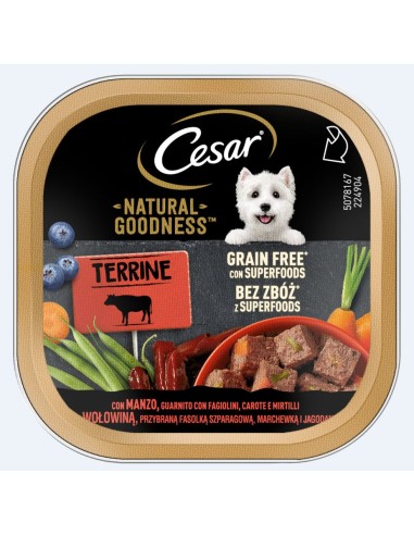 Cesar Natural Goodness Manzo Fagioli Carote 100g - Cibo Umido per Cani Cesar Natural Goodness Manzo Fagioli Carote 100g - Cibo Umido per Cani